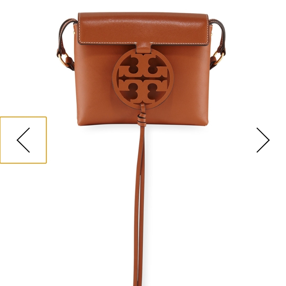 TORY BURCH CAMELLO CROSSBODY W LASER CUT LOGO